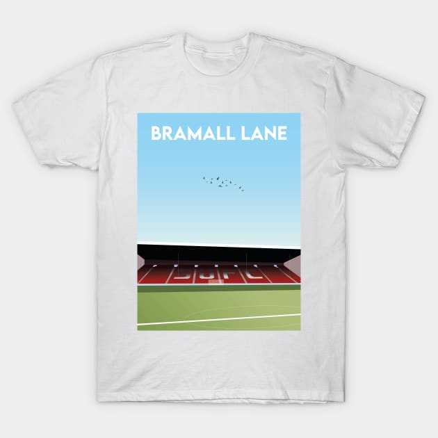 Bramall Lane  Design T-Shirt by TopFootballStadiums
